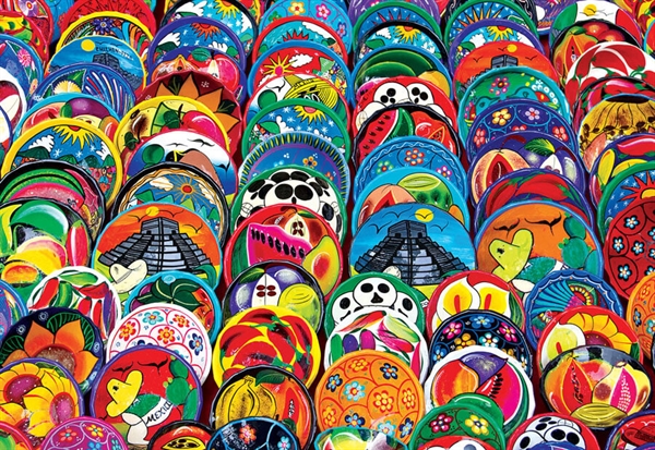 Se Mexican Ceramic Plates hos Puzzleshop