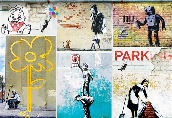 Se Banksy Art hos Puzzleshop