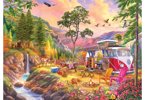 Se VW Bus - Camper's Paradise hos Puzzleshop