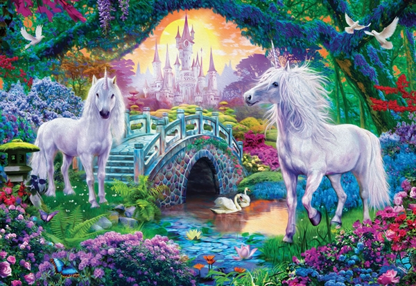 Se Unicorns in Fairy Land hos Puzzleshop