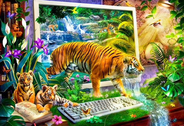 Se Tiger Coming to Life hos Puzzleshop