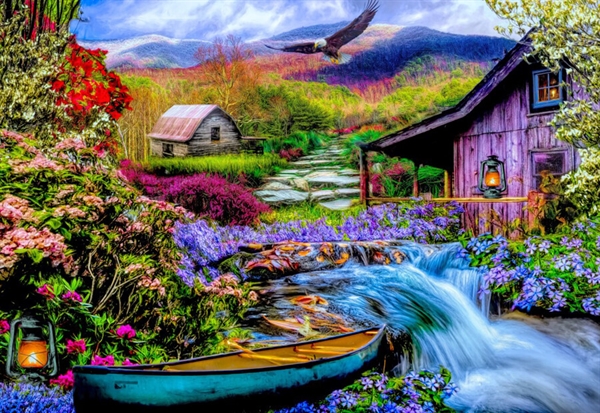 Se Heaven on Earth in the Mountains hos Puzzleshop