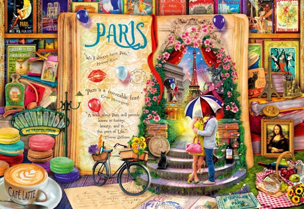 Se Life is an Open Book Paris hos Puzzleshop