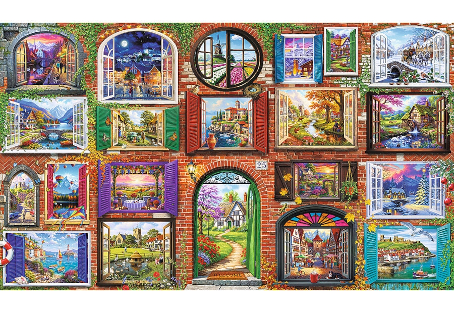Trefl PUZZLE 10000 PremPlus Windows of the Seasons 81051
