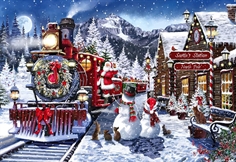 Christmas Train Station