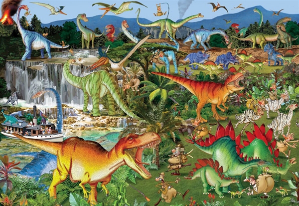 Se Explorers and Dinosaurs hos Puzzleshop